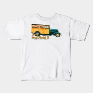 1932 Ford Model B Woody Station Wagon Kids T-Shirt